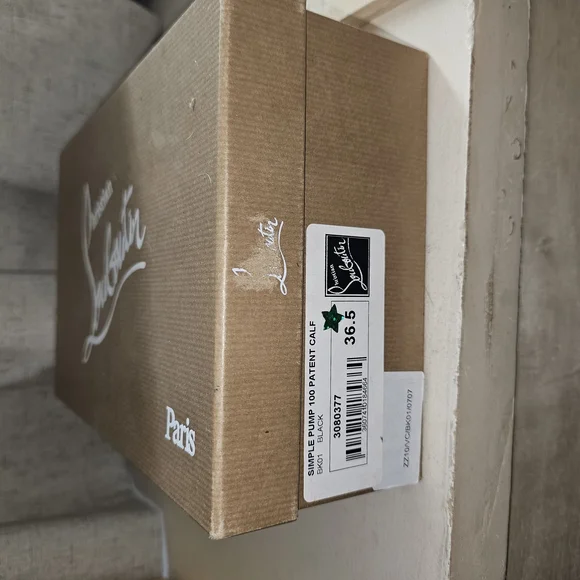 Christian Louboutin Black Patent Leather Pumps - Picture 6 of 7